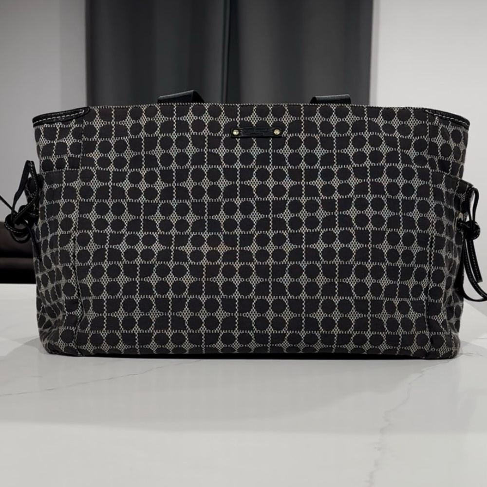 Big Kate Spade Black and White Bag